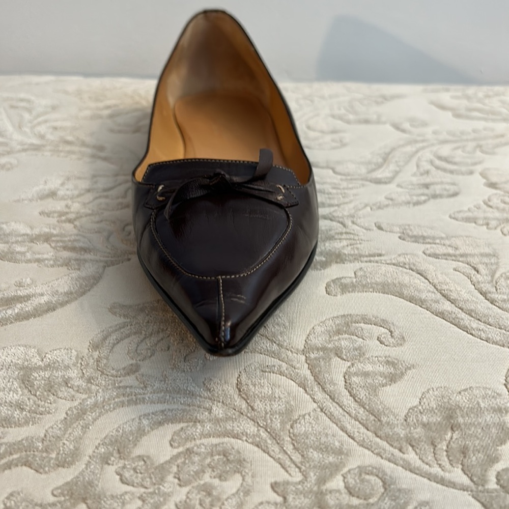 Authentic HERMES stunning dark brown flats in excellent condition size 38 1/2 - Picture 5 of 16